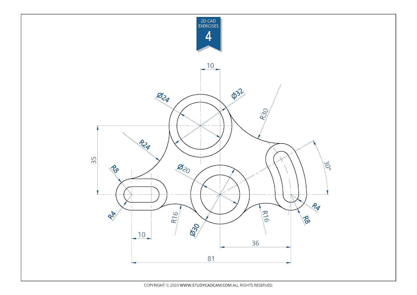 чертежи машиностроение. Sketchup exercises pdf. 3d cad exercises 295. Cad holes exercise drawing. 3d cad drawing.