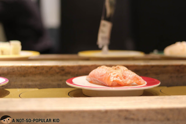 Seared salmon sushi of Chojiro