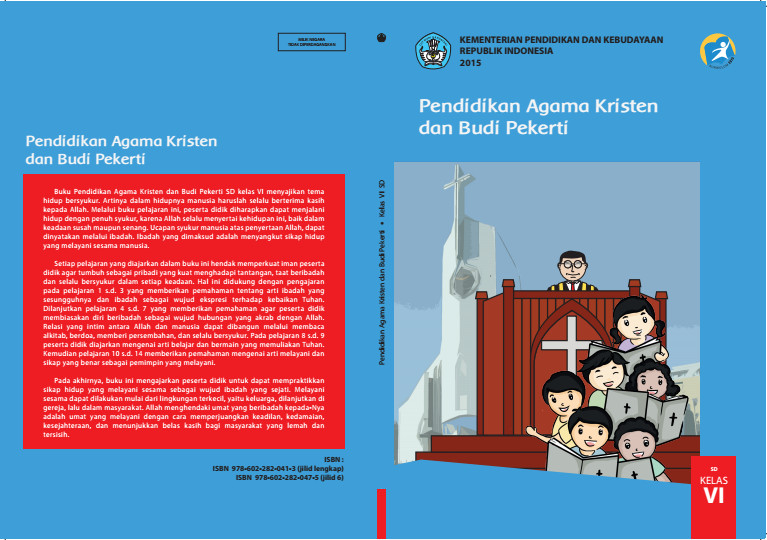 Download Gratis Buku Siswa Pendidikan Agama Kristen dan Budi Pekerti Kelas 6 SD Kurikulum 2013 Format PDF