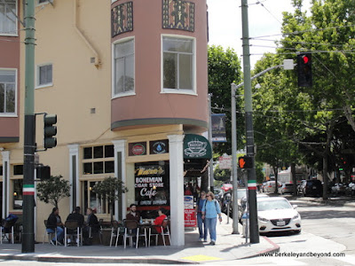 exterior of Mario’s Bohemian Cigar Store Cafe in San Francisco