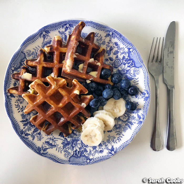 Sarah Cooks Cottage Cheese And Oat Protein Waffles