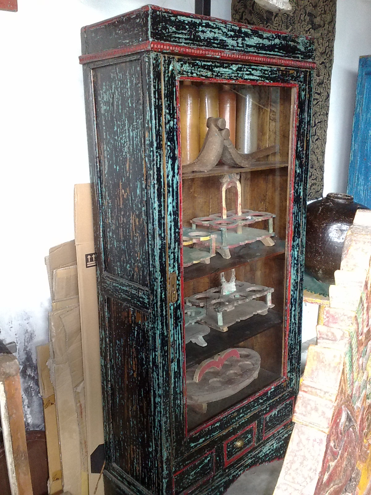 kayu bekas  recycle wood antik LEMARI  JAWA ANTIK LJ B 01 