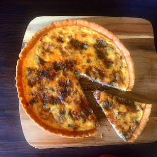 Stilton, Bacon & Mushroom Quiche