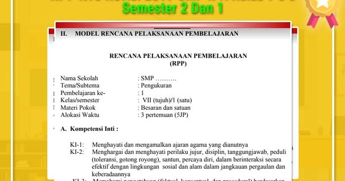 Rpp K13 Revisi 2019 Smp Ipa Kelas 7 8 9 Semester 2 Dan 1 Rpp K13 Revisi 2019 Smp Ipa Kelas 7 8 9 Semester 2 Dan 1