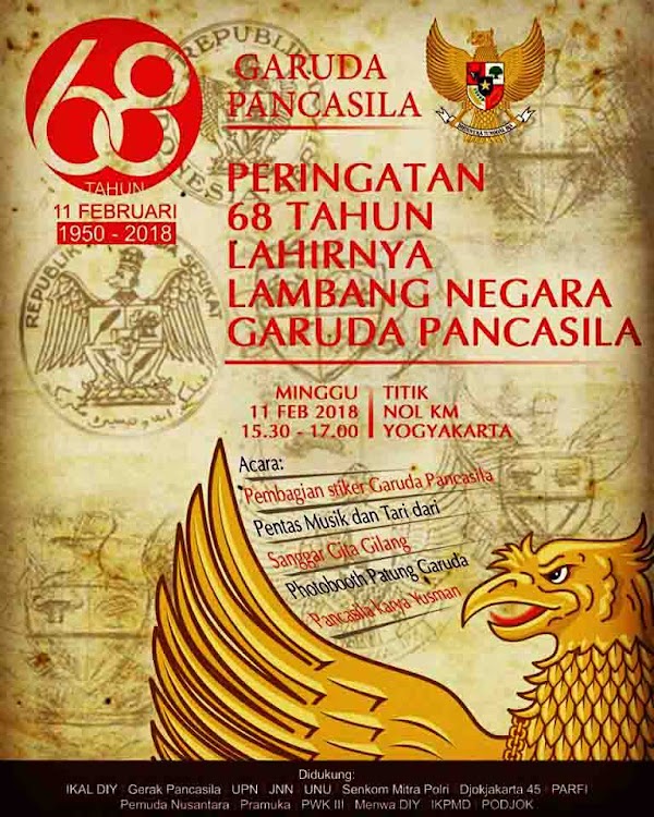 Hadirilah Peringatan Lahirnya lambang Garuda Pancasila di Jogja Hadirilah Peringatan Lahirnya lambang Garuda Pancasila di Jogja