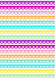 border paper digital scalloped printable scrapbooking pattern borders freebie printables stickers geschenkpapier ausdruckbares patterns meinlilapark planner bright rainbow downloads