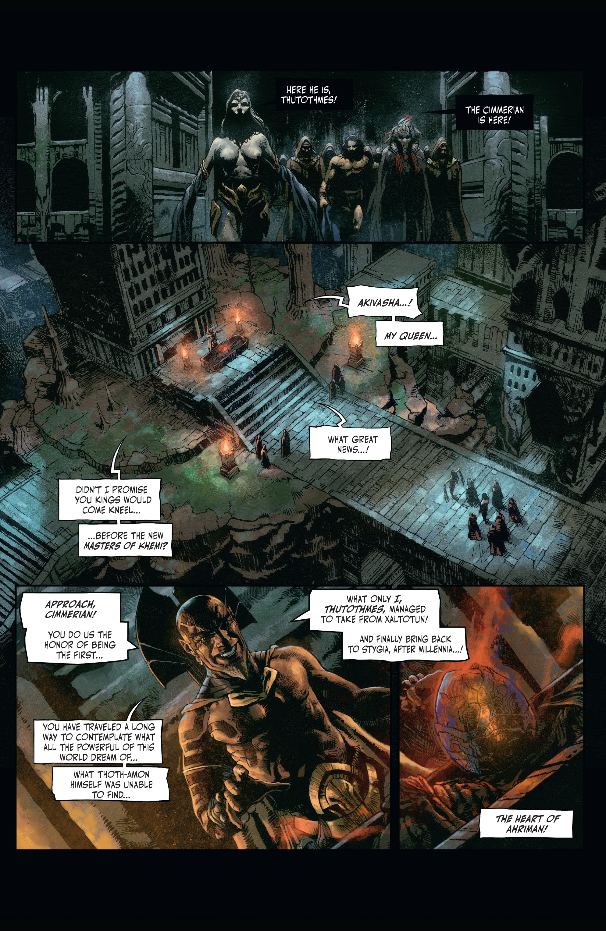 Read online The Cimmerian: Hour of the Dragon comic -  Issue #4 - 6