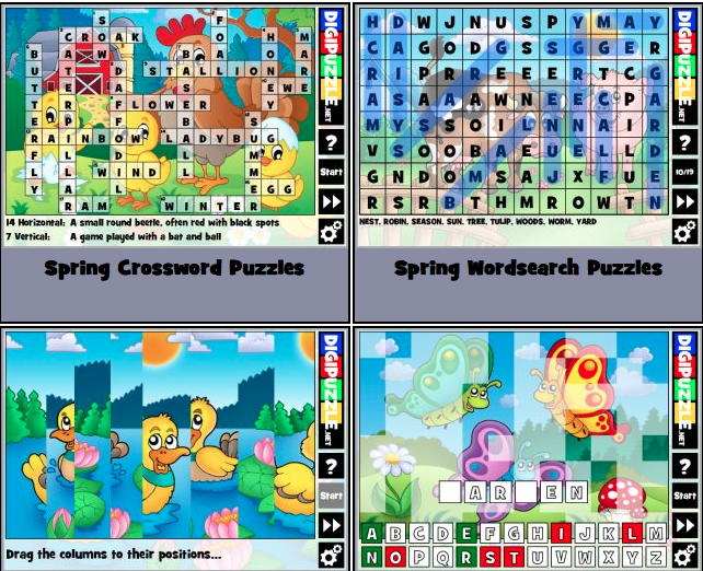 DigiPuzzle - Fun Math, Spelling, and Typing Games for Kids - Free