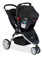 Infant car seat installed on stroller to face the person pushing