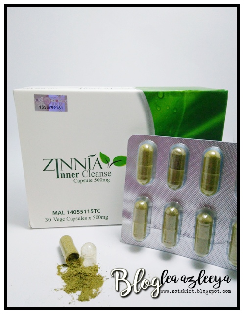 Blog Lea Azleeya Jom Kurus Bersama Zinnia Inner Cleanse