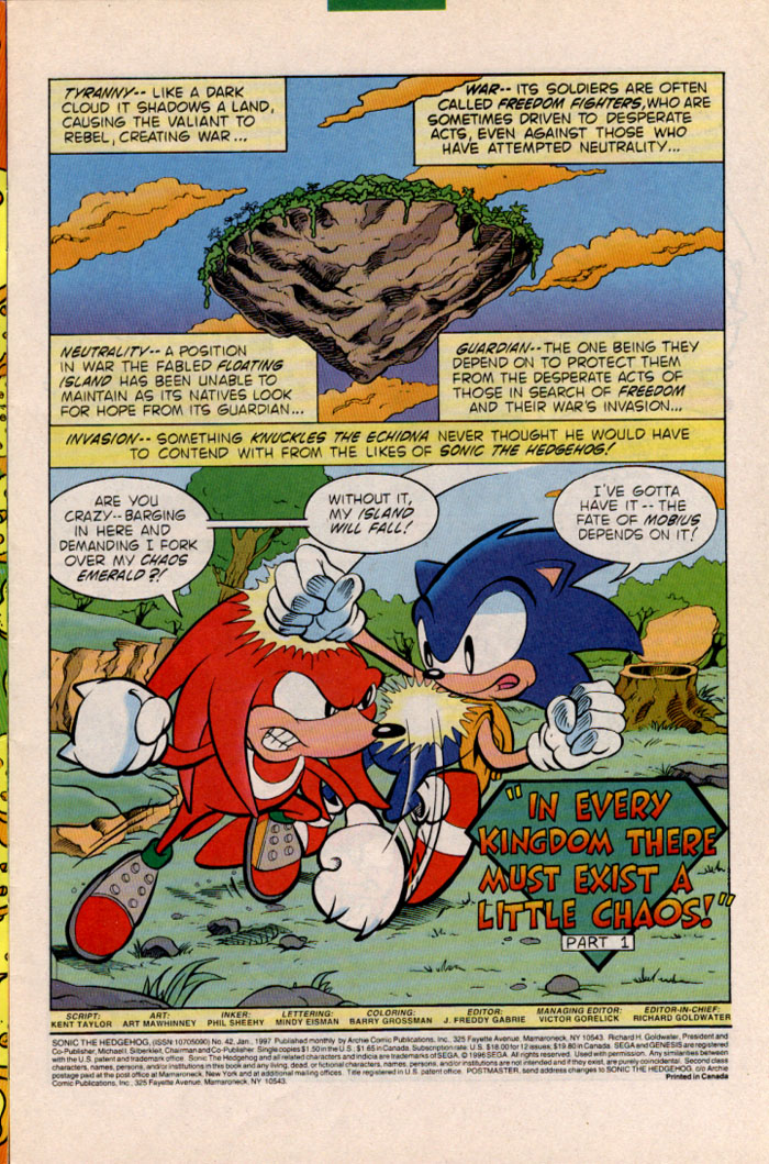 Read online Sonic The Hedgehog comic -  Issue #42 - 2
