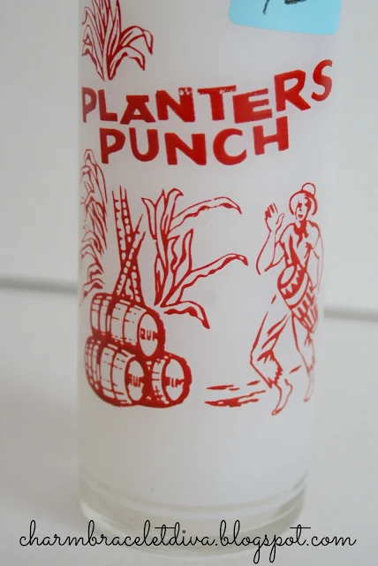 vintage Planters Punch rum glasses