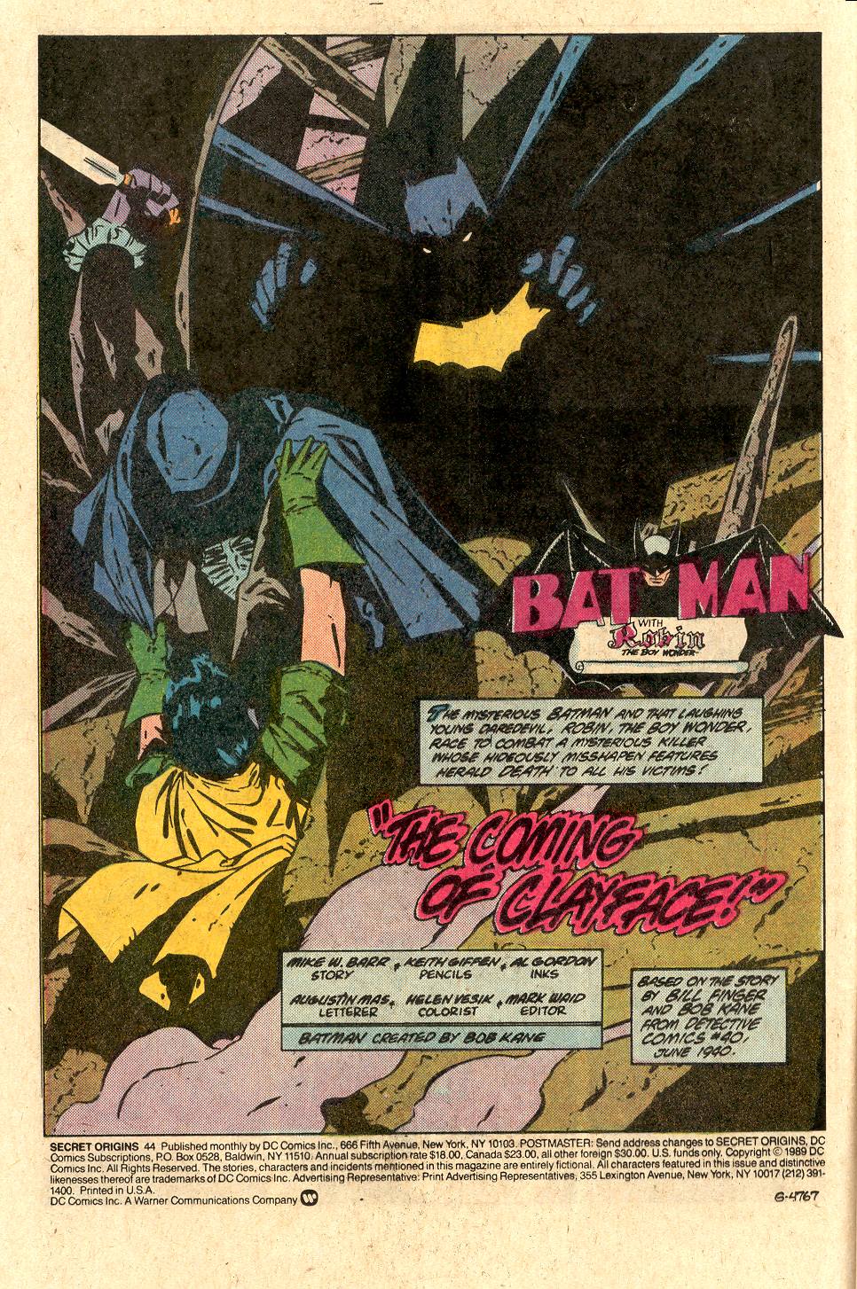 Read online Secret Origins (1986) comic - Issue #44 - 3