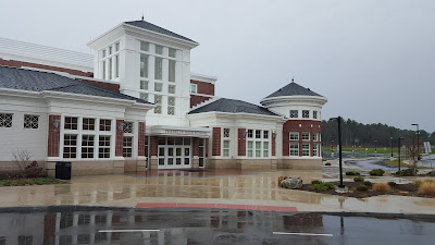 Franklin High School in the rain