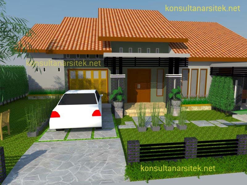 Desain Rumah Tropis Minimalis Sederhana Satu Lantai Konsultan