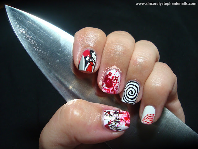 american psycho nail art