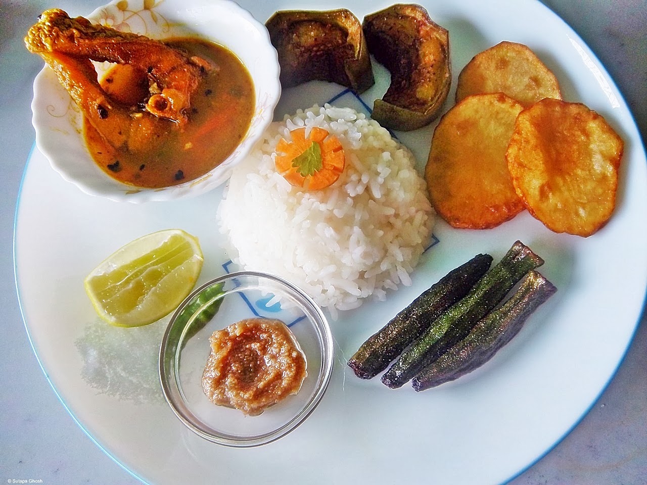 Bhetki Macher Jhol and A Simple Bengali Lunch Menu
