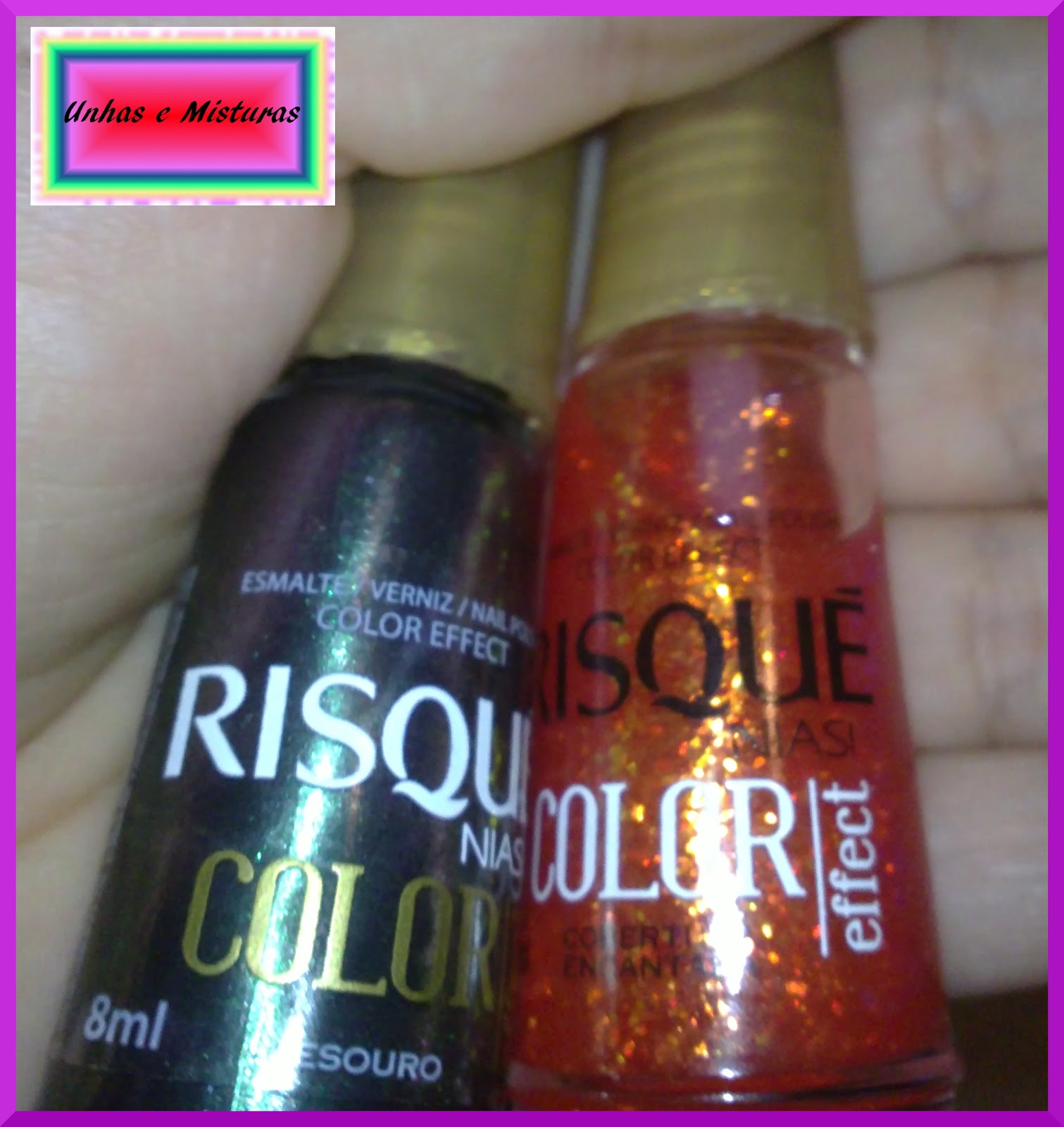 Unhas e Misturas: Risque Color Effect Besouro e Cobertura Encantada