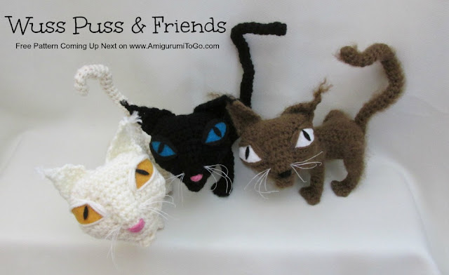 3 crochet alley cats