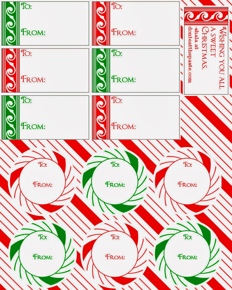 Etiquetas navideñas de diseños varios, para Imprimir Gratis. - Ideas y
