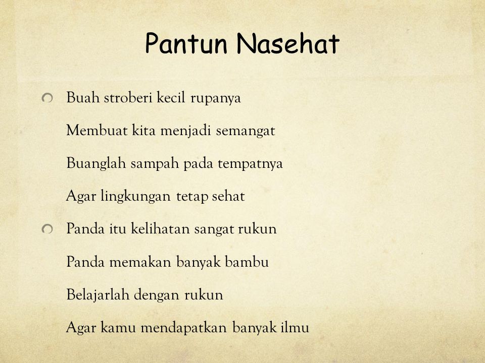 Daweed: Kumpulan Pantun Nasehat Terbaru di Indonesia