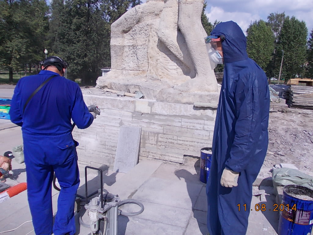 РЕСТАВРАЦИЯ ГРАНИТА И МРАМОРА : реставрация гранита. пескоструй