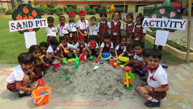 Students taking part in Sand Pit Activity at Spring Dale Students taking part in Sand Pit Activity at Spring Dale