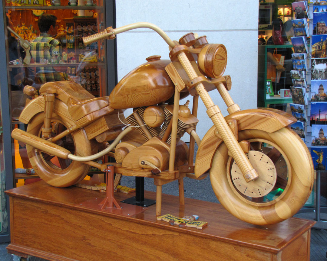 Daily Photo Stream Wooden Motorcycle