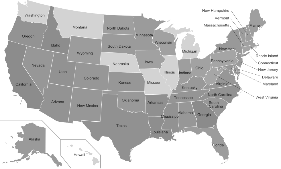 Карта округов сша. Раскол США по Штатам. Разделение Штатов на округе. Возраст согласия в Америке по Штатам. Избирательный округа в США карта