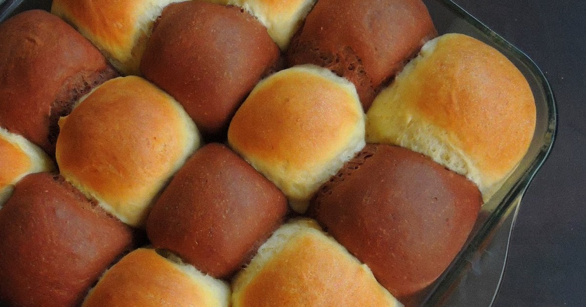 Priya's Versatile Recipes Eggless Checkerboard Sweet Dinner Rolls
