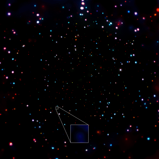 Mysterious flash of X-rays: Chandra Deep Field South X-ray Transient 1