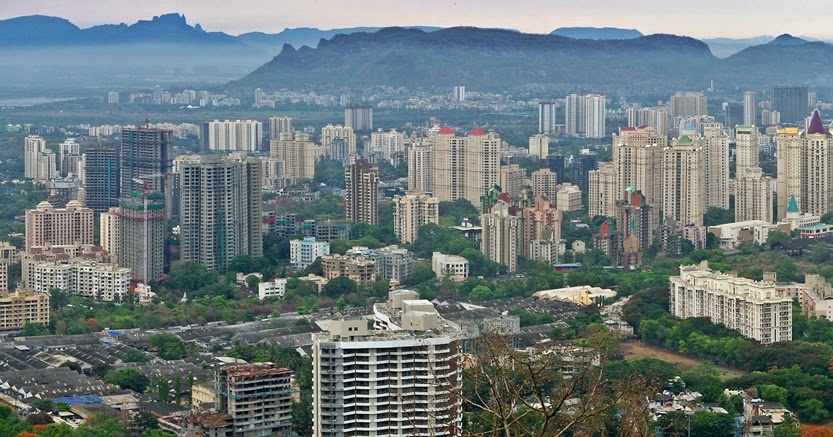 Thane - The Lake City: Thane City from Yeoor Hills