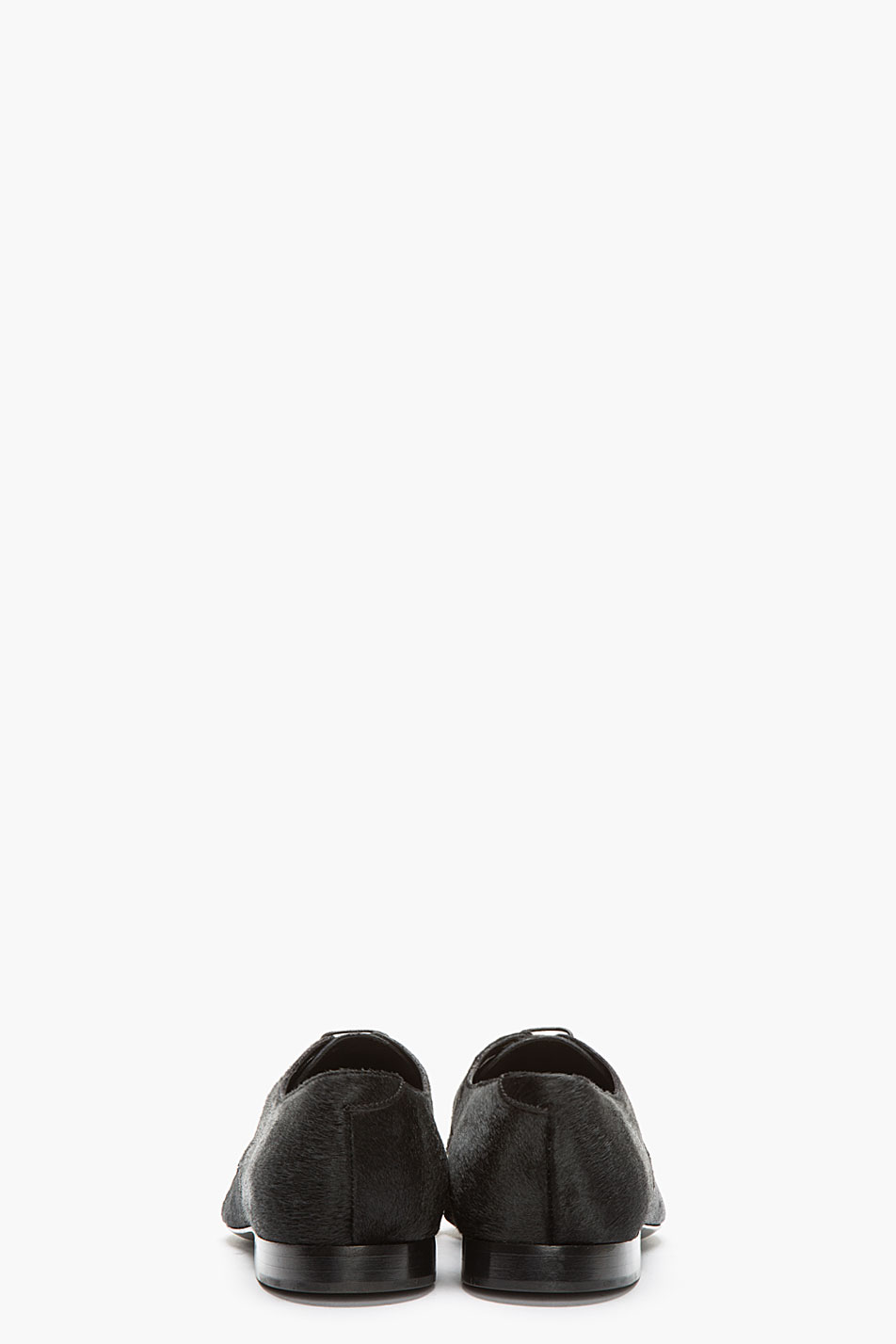 Slicker Than Oil Burberry Prorsum Black Studded Calfhair Lace Ups SHOEOGRAPHY