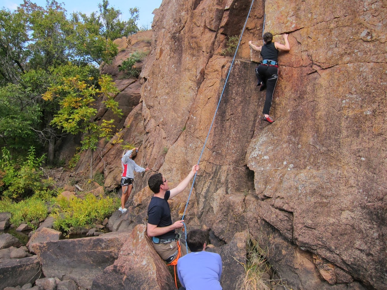 Wichita Mountains Rock Climbing in the Narrows