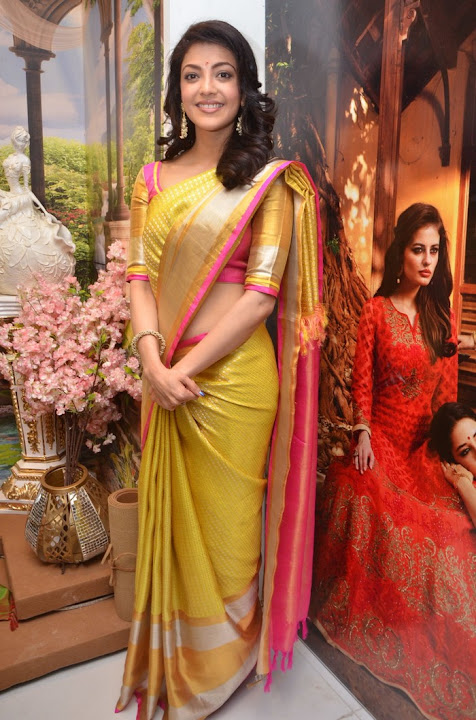 Kajal Aggarwal Stills At Trisha Designer Store Launch In Banjara Hills