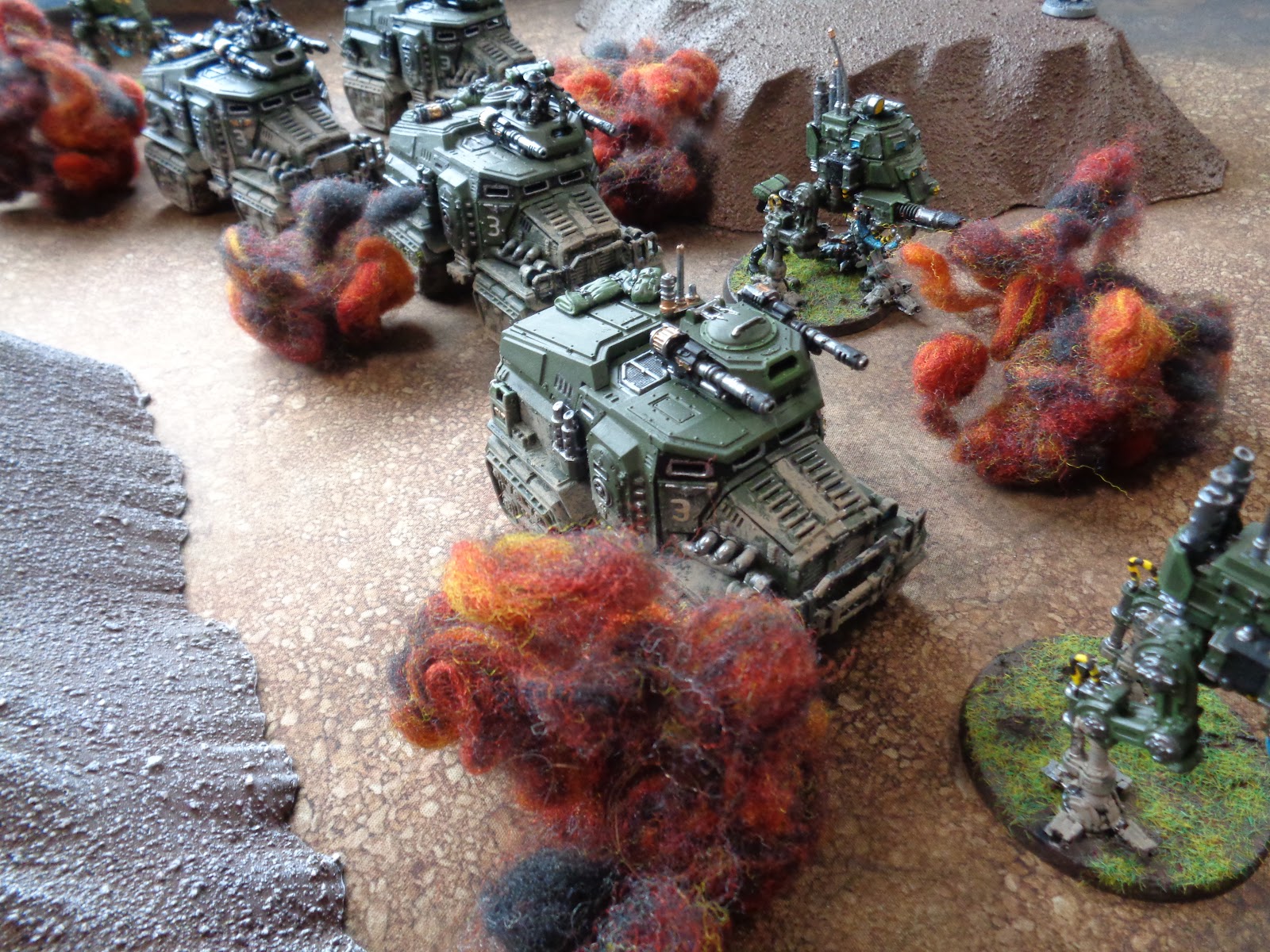 Shelling the imperial advance