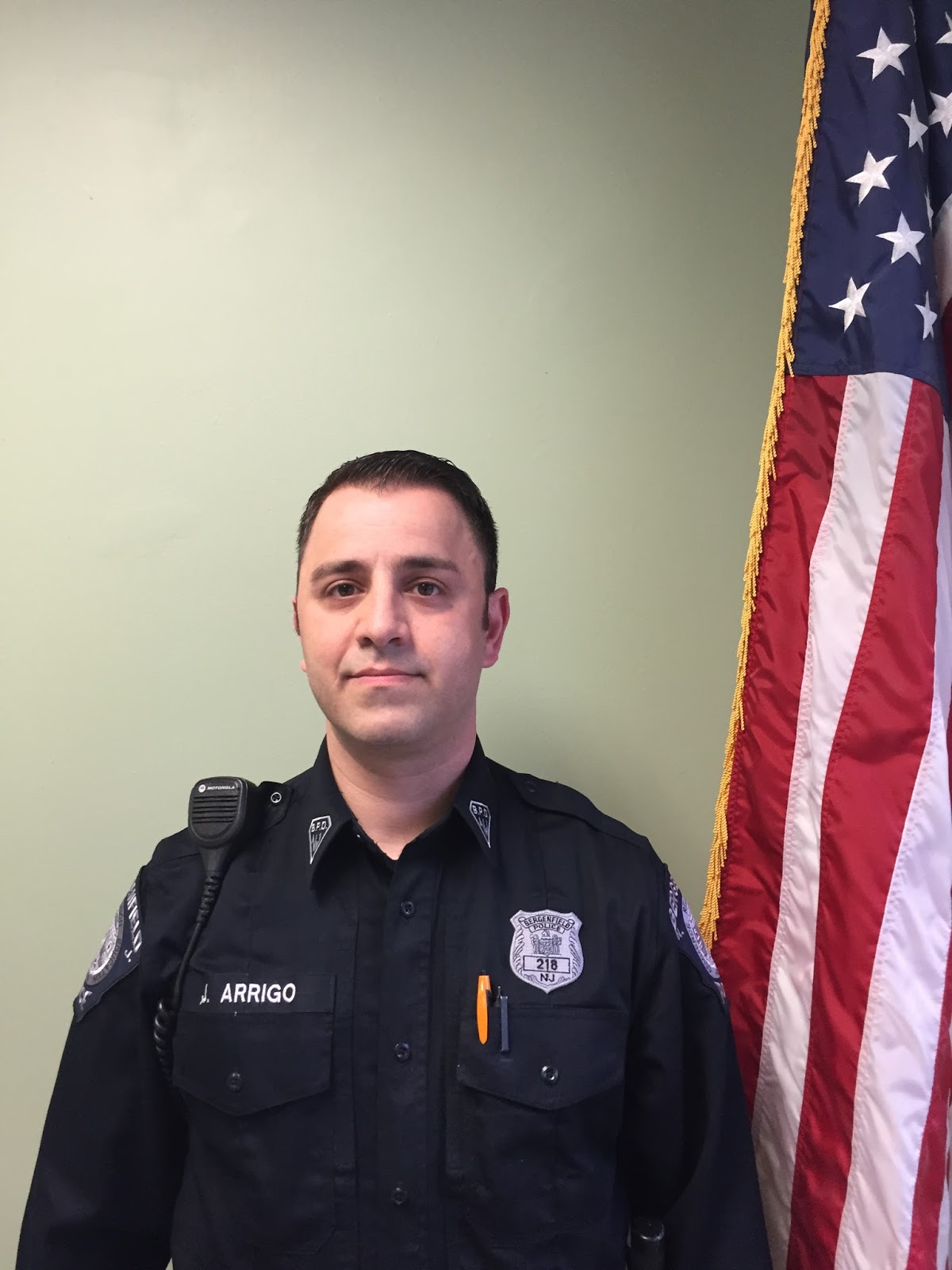 Bergenfield Police Department "Meet Our Officers" introducing PO