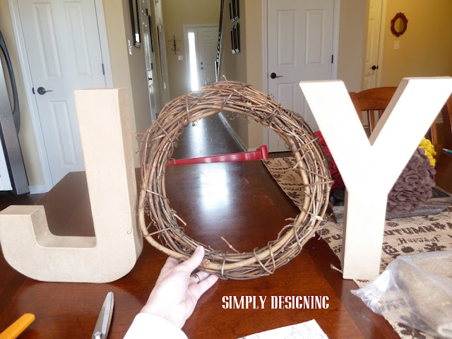 JOY {Pottery Barn Knock-Off} | simple DIY Holiday or Christmas decor inspired by PB | #crafts #holidaycrafts #christmas #diygifts #CraftersRAK #spon