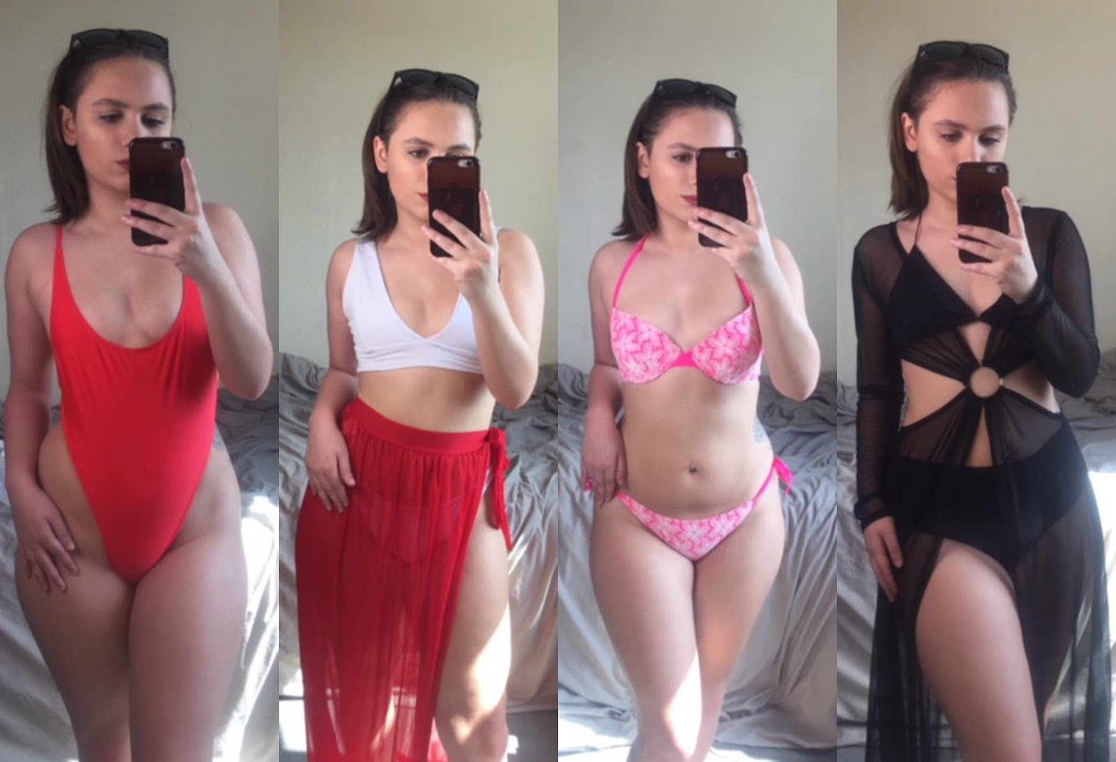 pretty little thing red swimsuit