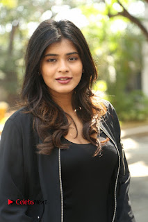 Actress Hebah Patel Stills in Denim Jeans at Ekkadiki Pothavu Chinnavada Thanks Meet  0010