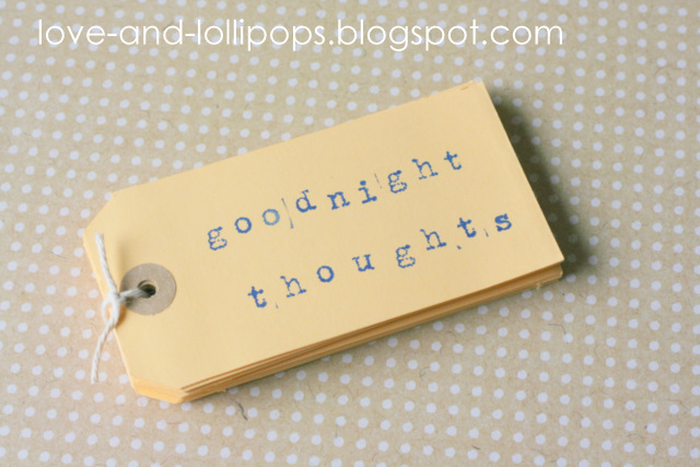 Love and Lollipops: Goodnight Thoughts