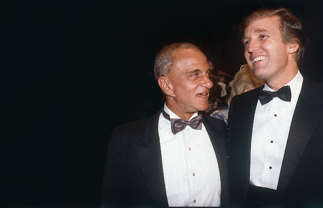 Roy Cohn and Donald Trump: disgraced attorney,  President of the United States.