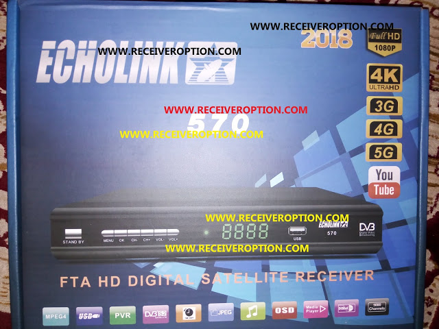 HOW TO ACTIVE ONE YEAR FREE SERVER ECHOLINK 570 2018 HD RECEIVER