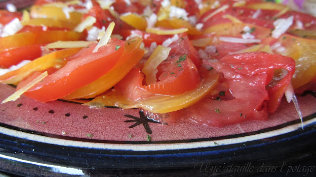 Salade de tomates au citron confit