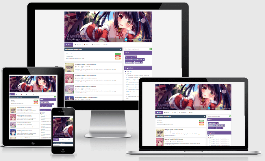Animeplus V2.0 - Responsive Anime Blogger Template ~ Templatebloggratisfree