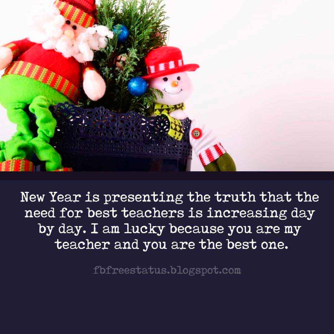 Happy New Year Wishes For Teacher With Images Pictures