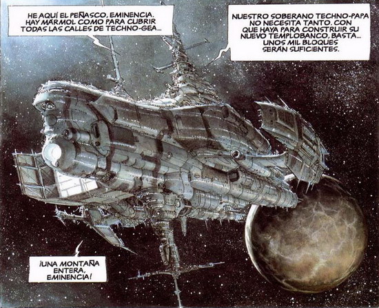 Viñetas de la novela gráfica La casta de los metabarones