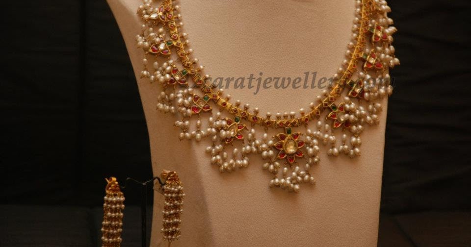 Light Weight Gutta Pusala Necklace - Jewellery Designs
