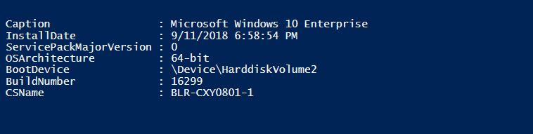 The Magic Of Automation in IT.: How to Get windows Operating System ...