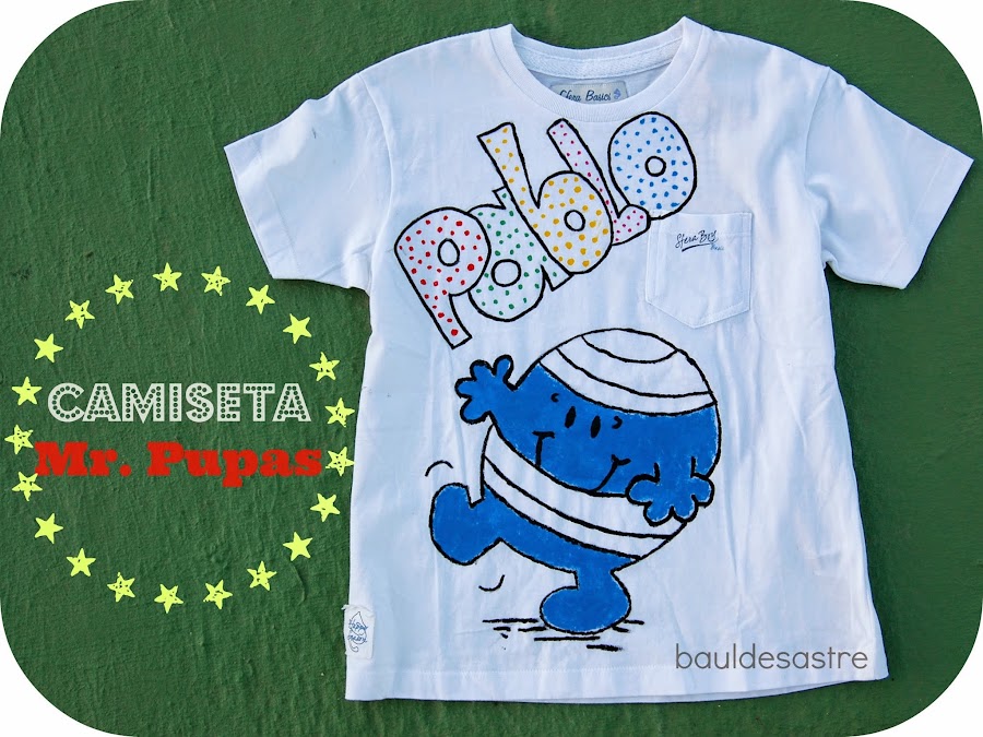 camiseta pintada mr. pupas